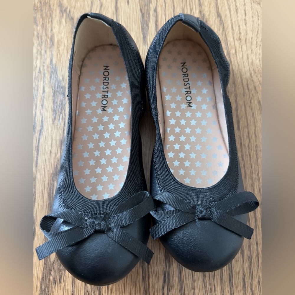 Like New Black Girls Ballet Flats size 12
